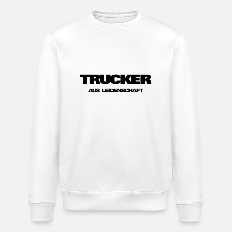 Schriftzug Trucker Scania - Stanley/Stella Unisex Bio-Sweatshirt ROLLER - Weiß