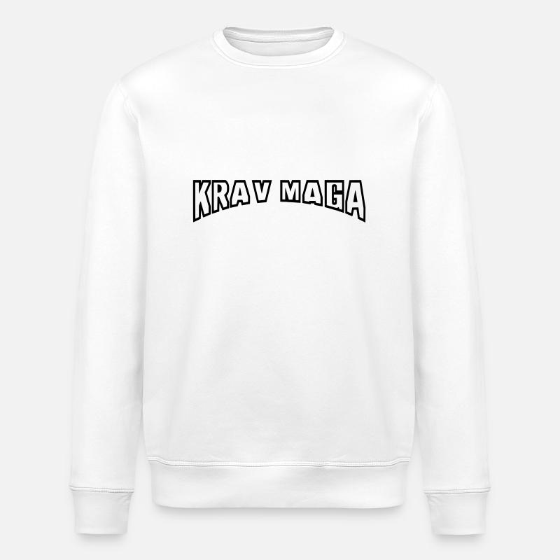 krav maga bow - Stanley/Stella ROLLER Unisex Organic Sweatshirt - white
