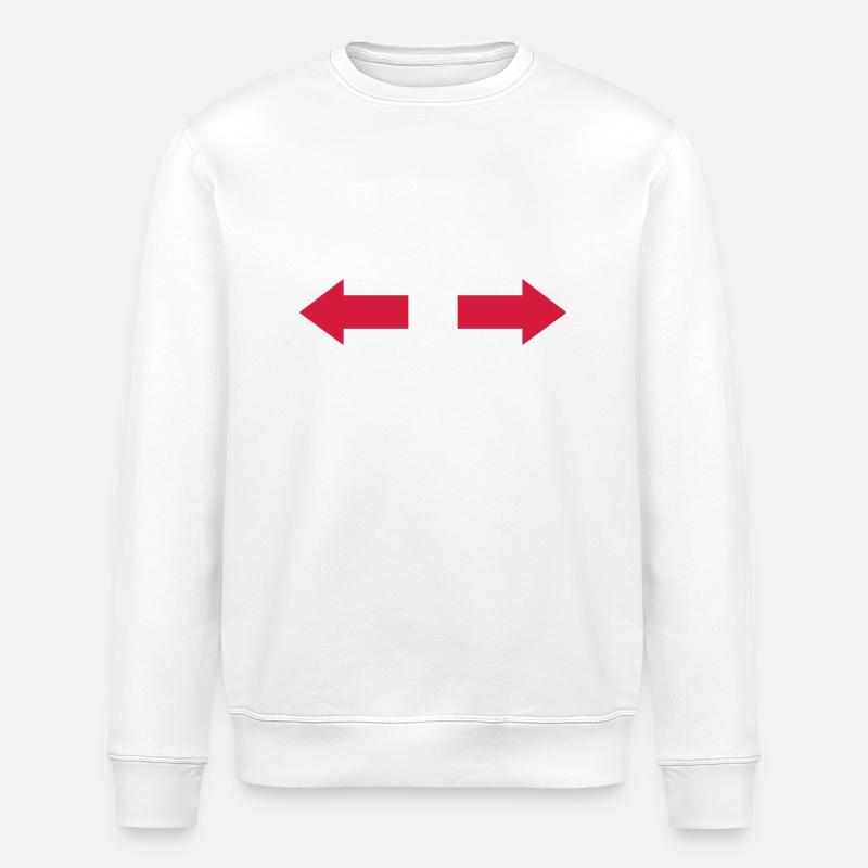 Pfeil - Stanley/Stella Unisex Bio-Sweatshirt ROLLER - Weiß