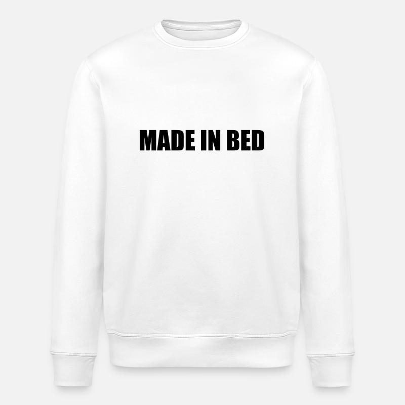 MADE IN BED - Stanley/Stella ROLLER Unisex Organic Sweatshirt - white