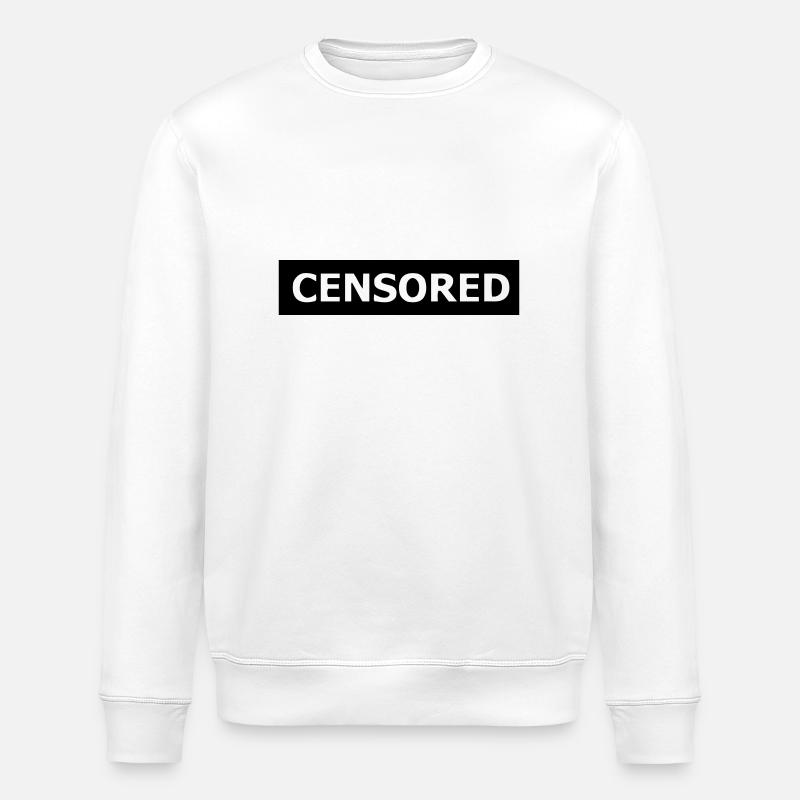 CENSORED CUT - Stanley/Stella Unisex Bio-Sweatshirt ROLLER - Weiß