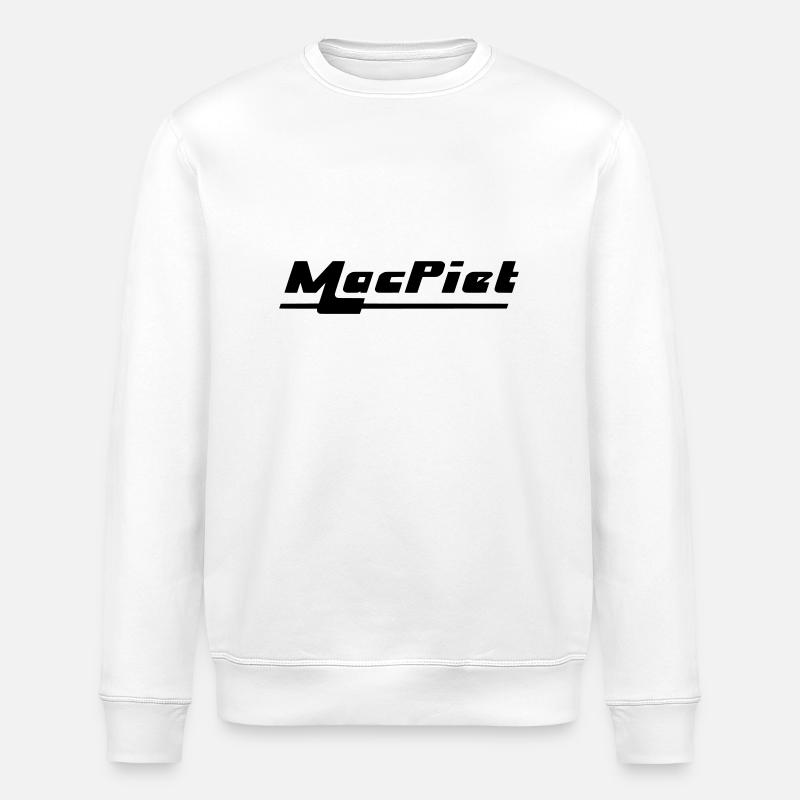 MacPiet Logo - Stanley/Stella Unisex Bio-Sweatshirt ROLLER - Weiß