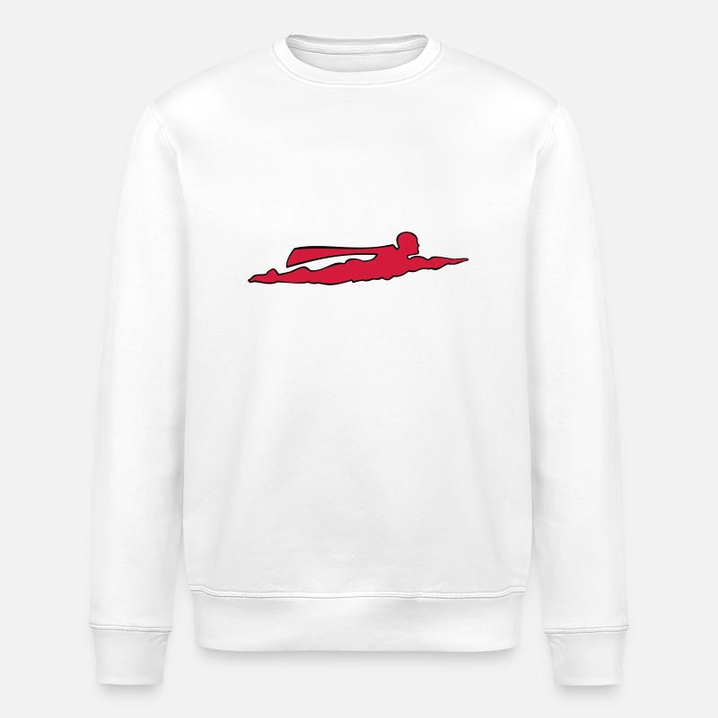 Superheld zweifarbig - Stanley/Stella Unisex Bio-Sweatshirt ROLLER - Weiß
