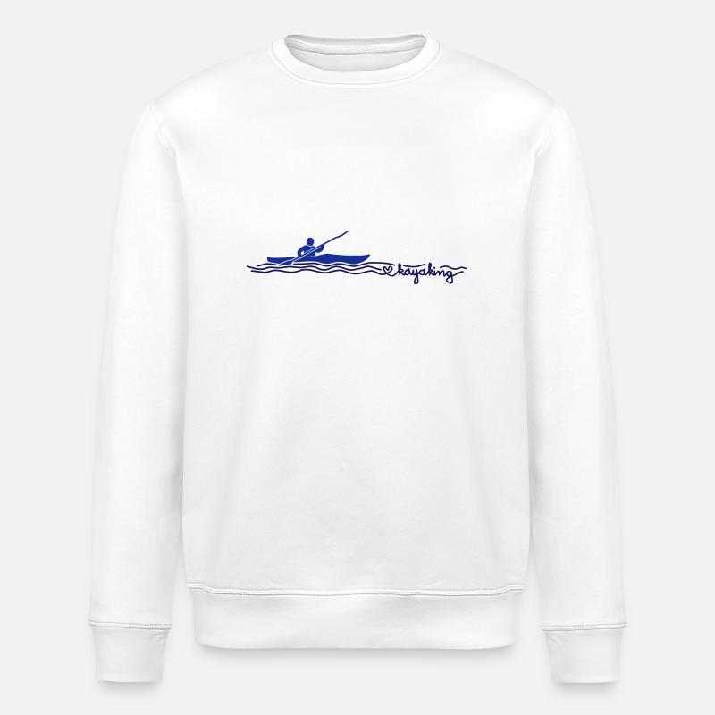 Wanderkajak - Stanley/Stella Unisex Bio-Sweatshirt ROLLER - Weiß