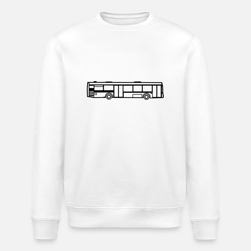 Bus - Stanley/Stella ROLLER Unisex Organic Sweatshirt - white