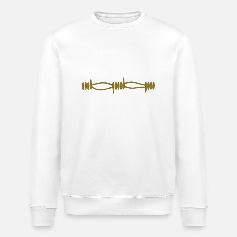 Stacheldraht - Stanley/Stella Unisex Bio-Sweatshirt ROLLER - Weiß