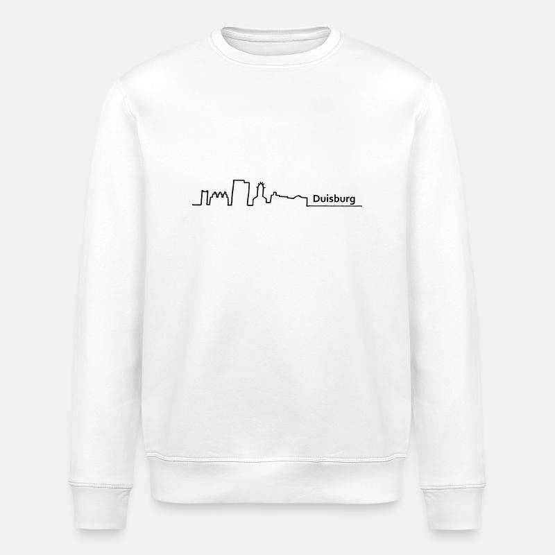 Duisburg horizon - Sweat bio ROLLER Stanley/Stella Unisexe - blanc