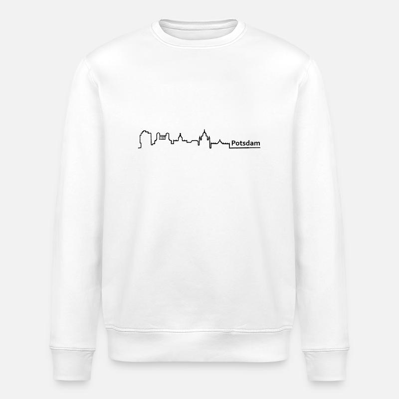 potsdam skyline - Stanley/Stella Unisex Bio-Sweatshirt ROLLER - Weiß