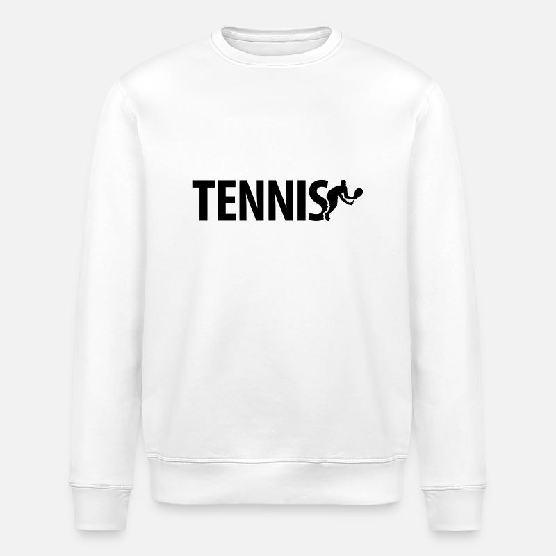tennis_logo_c1 - Stanley/Stella Unisex Bio-Sweatshirt ROLLER - Weiß