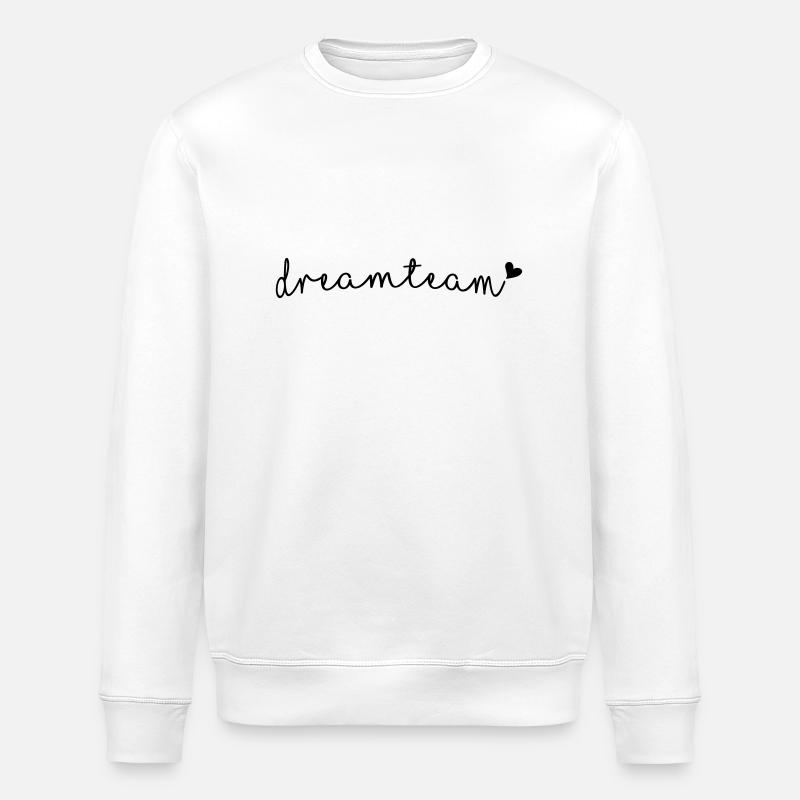 dream team - Stanley/Stella ROLLER Unisex Organic Sweatshirt - white
