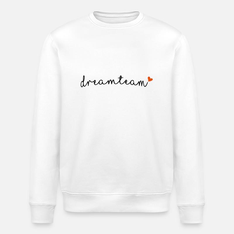 dream team - Stanley/Stella ROLLER Unisex Organic Sweatshirt - white