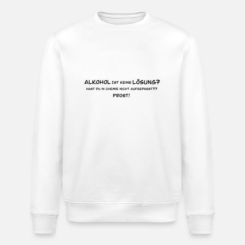 Orak Alkohol - Stanley/Stella Unisex Bio-Sweatshirt ROLLER - Weiß