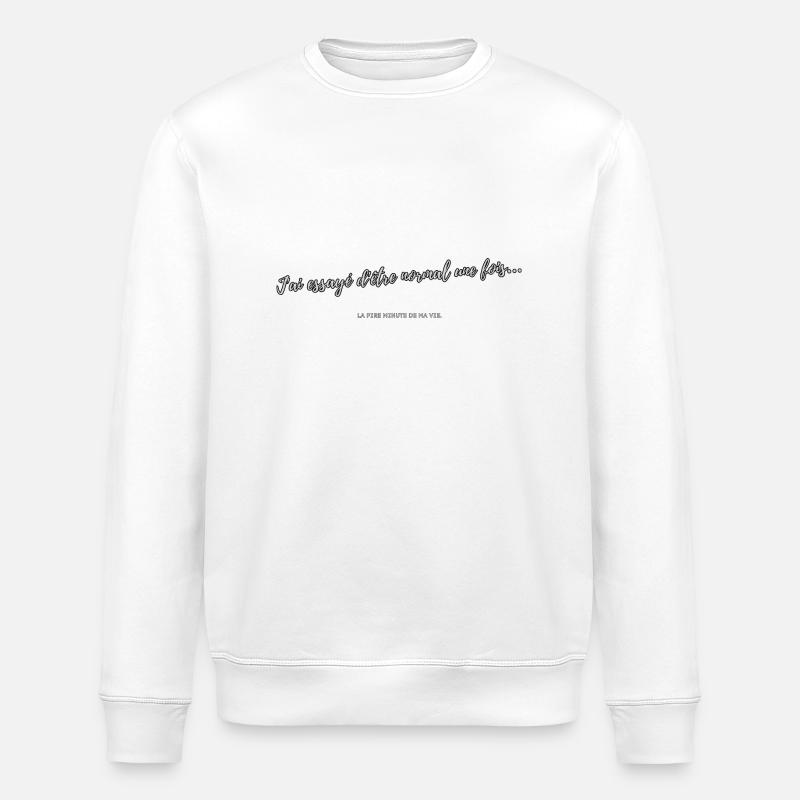 Normal - Stanley/Stella ROLLER Unisex Organic Sweatshirt - white