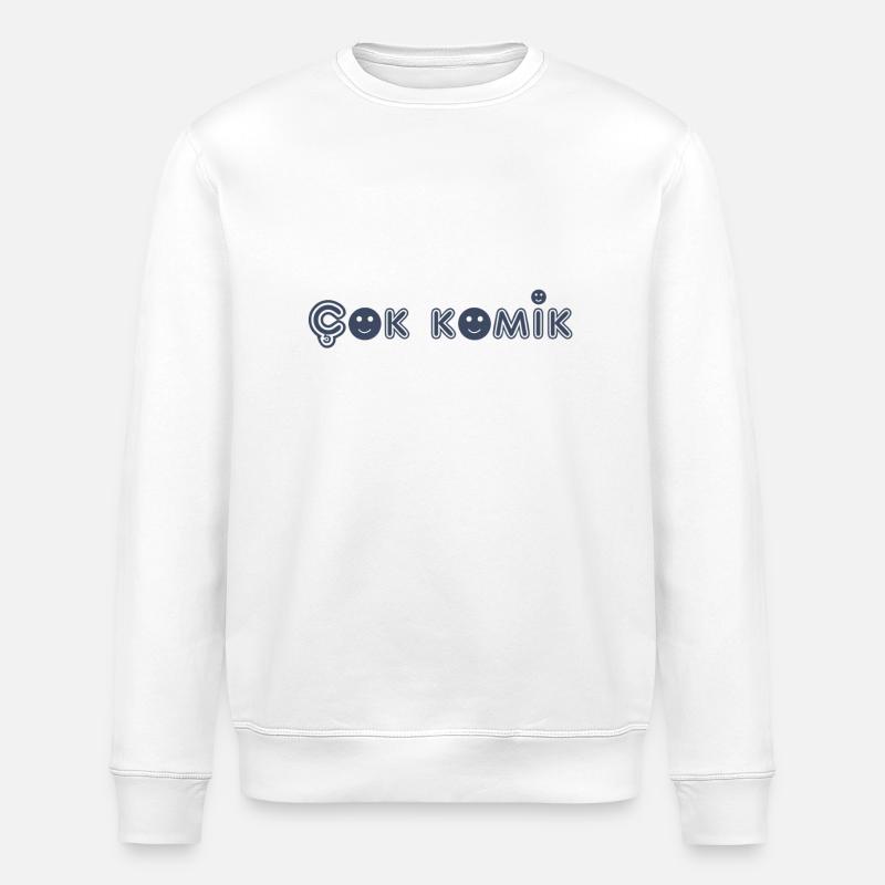 cok komik grey - Stanley/Stella Unisex Bio-Sweatshirt ROLLER - Weiß