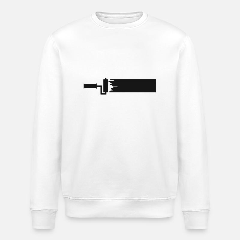 painter - Stanley/Stella ROLLER Unisex Organic Sweatshirt - white