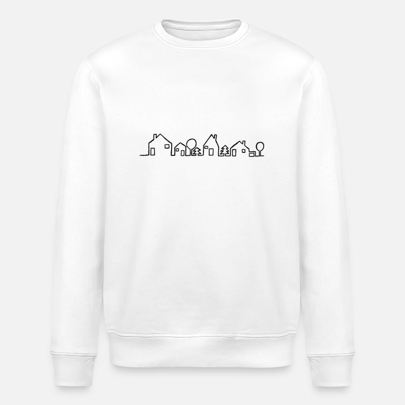 Häuser - Stanley/Stella Unisex Bio-Sweatshirt ROLLER - Weiß