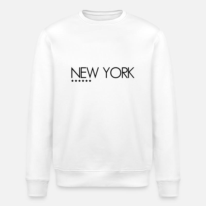 New York - Stanley/Stella ROLLER Unisex Organic Sweatshirt - white