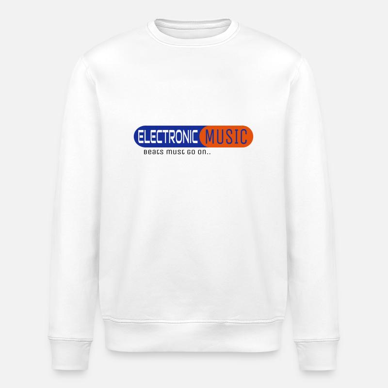 Electronic Music - Stanley/Stella Unisex Bio-Sweatshirt ROLLER - Weiß