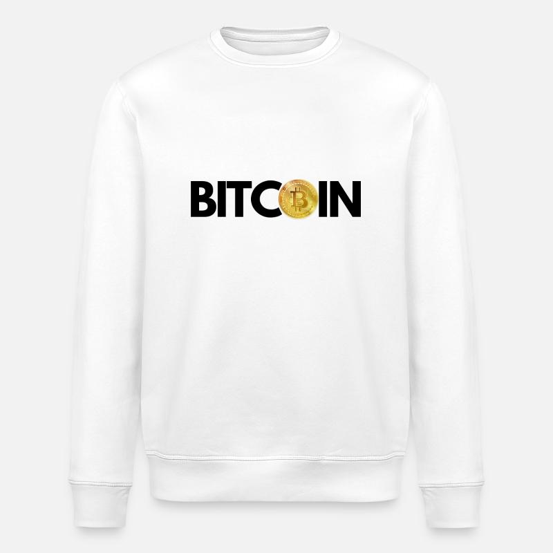 Krypto BITCOIN 3 - Stanley/Stella Unisex Bio-Sweatshirt ROLLER - Weiß