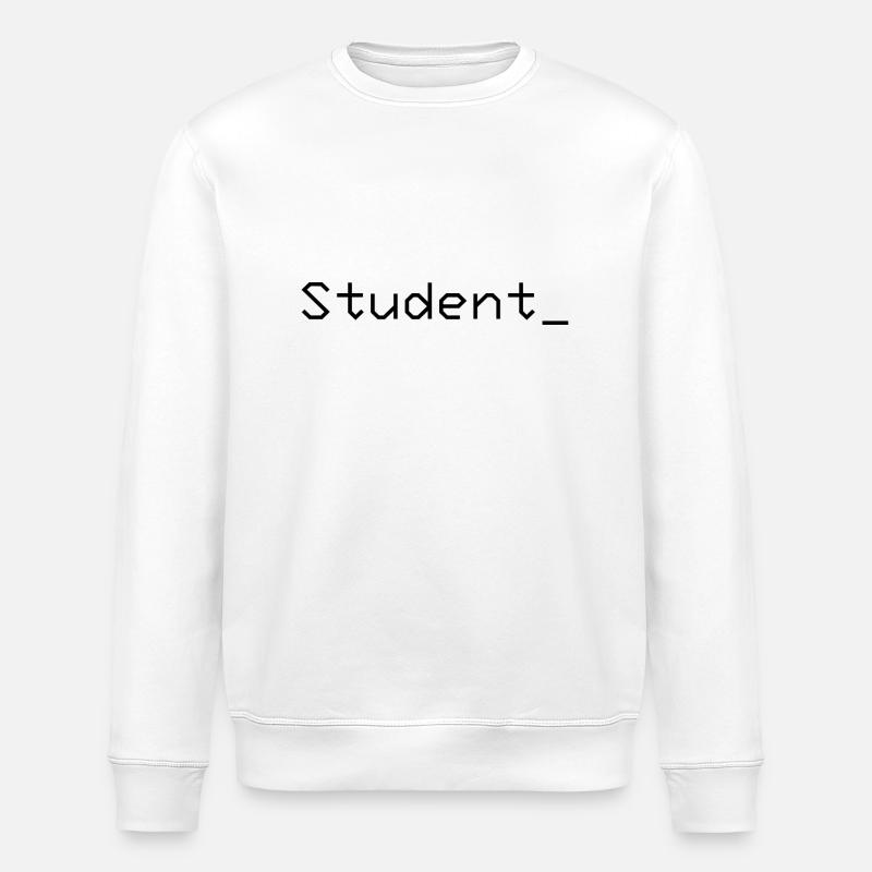 Student_ Logo Noir - Sweat bio ROLLER Stanley/Stella Unisexe - blanc
