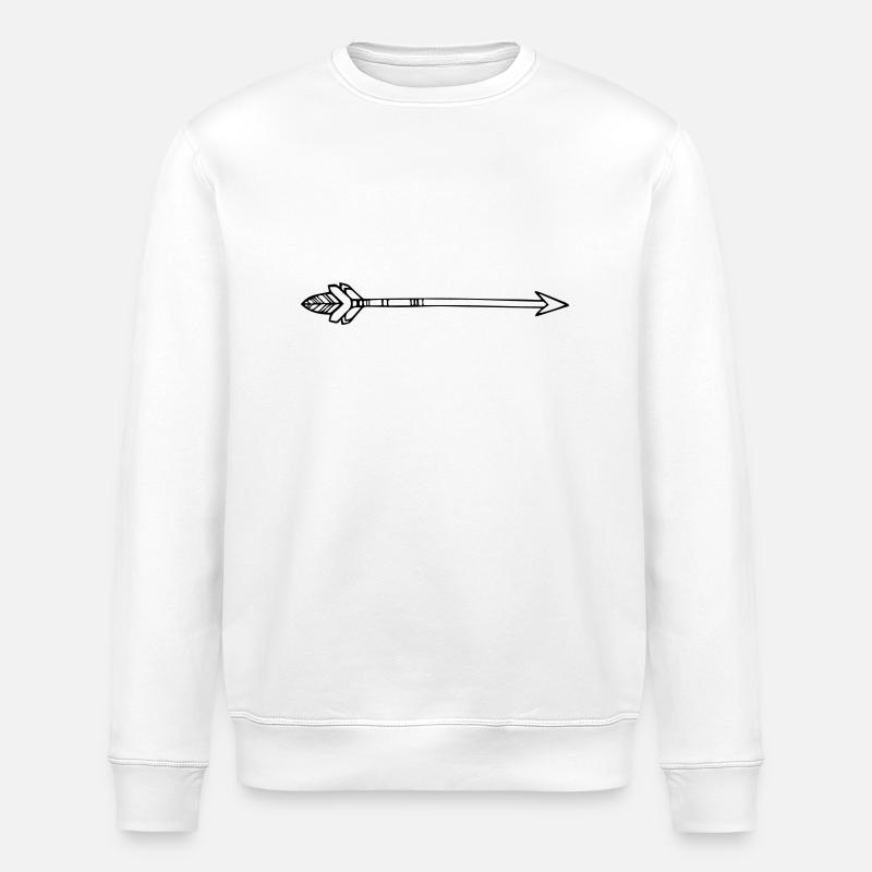 flèche - Sweat bio ROLLER Stanley/Stella Unisexe - blanc