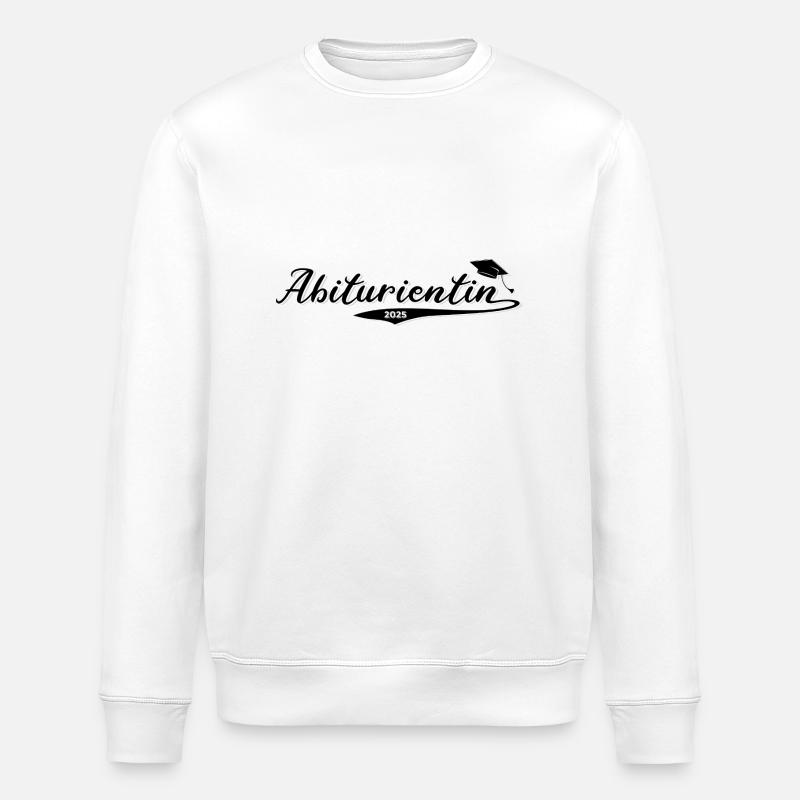 Abiturientin 2025 - Stanley/Stella Unisex Bio-Sweatshirt ROLLER - Weiß