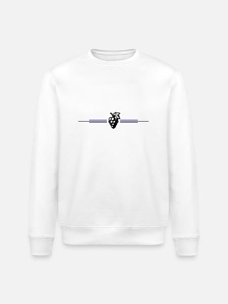 Weintrauben Symbol - Stanley/Stella Unisex Bio-Sweatshirt ROLLER - Weiß