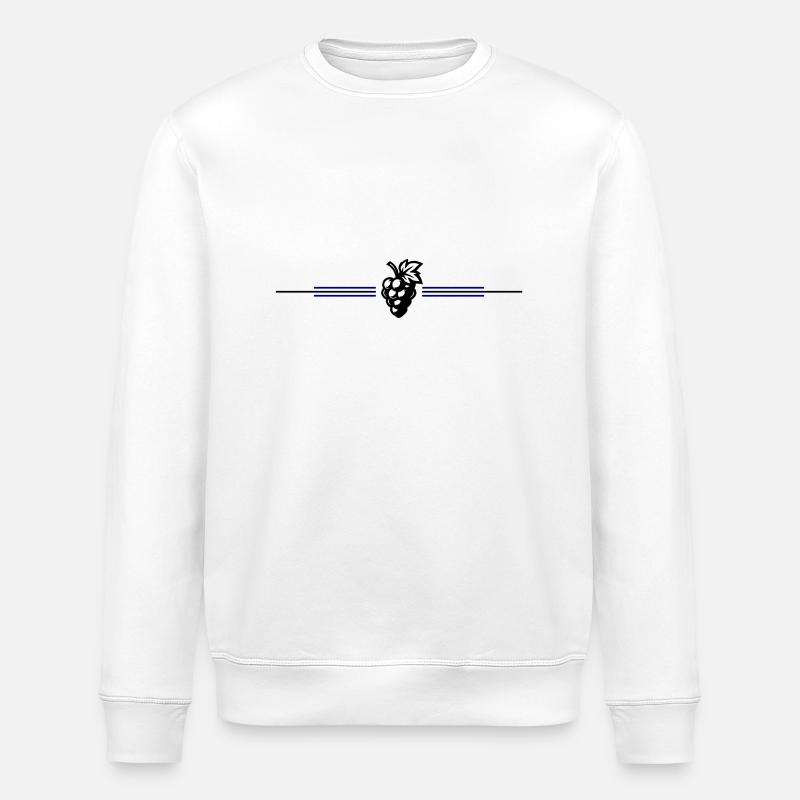 Weintrauben Symbol - Stanley/Stella Unisex Bio-Sweatshirt ROLLER - Weiß