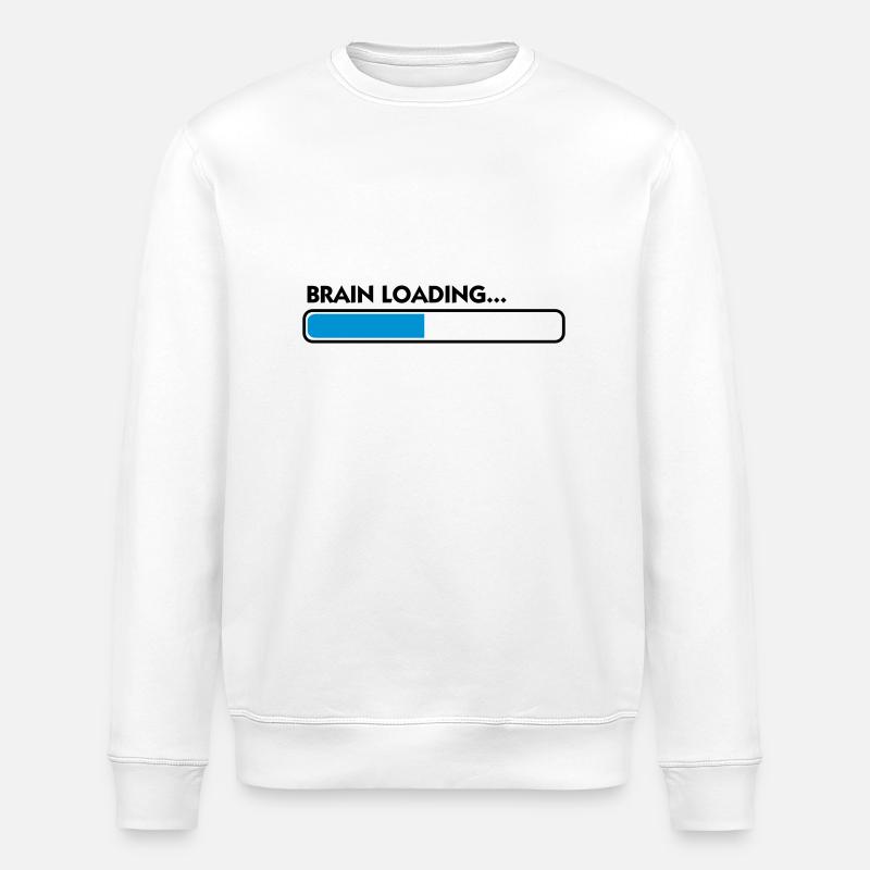 Brain loading - Stanley/Stella ROLLER Unisex Organic Sweatshirt - white