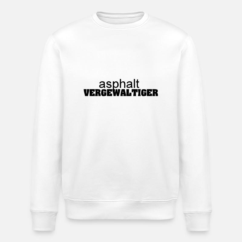 asphaltvergewaltiger - Stanley/Stella Unisex Bio-Sweatshirt ROLLER - Weiß