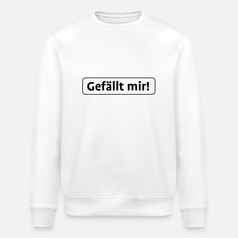 Gefällt mir - Stanley/Stella Unisex Bio-Sweatshirt ROLLER - Weiß
