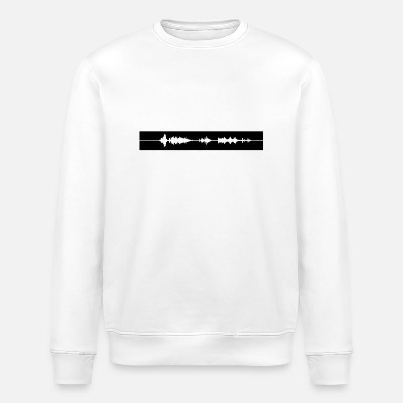 DUBSTEP,ELECTRO,MINIMAL,TECHNO,DANCE, MUSIC, EDM - Stanley/Stella ROLLER Unisex Organic Sweatshirt - white