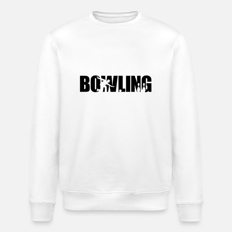 Bowling - Sweat bio ROLLER Stanley/Stella Unisexe - blanc