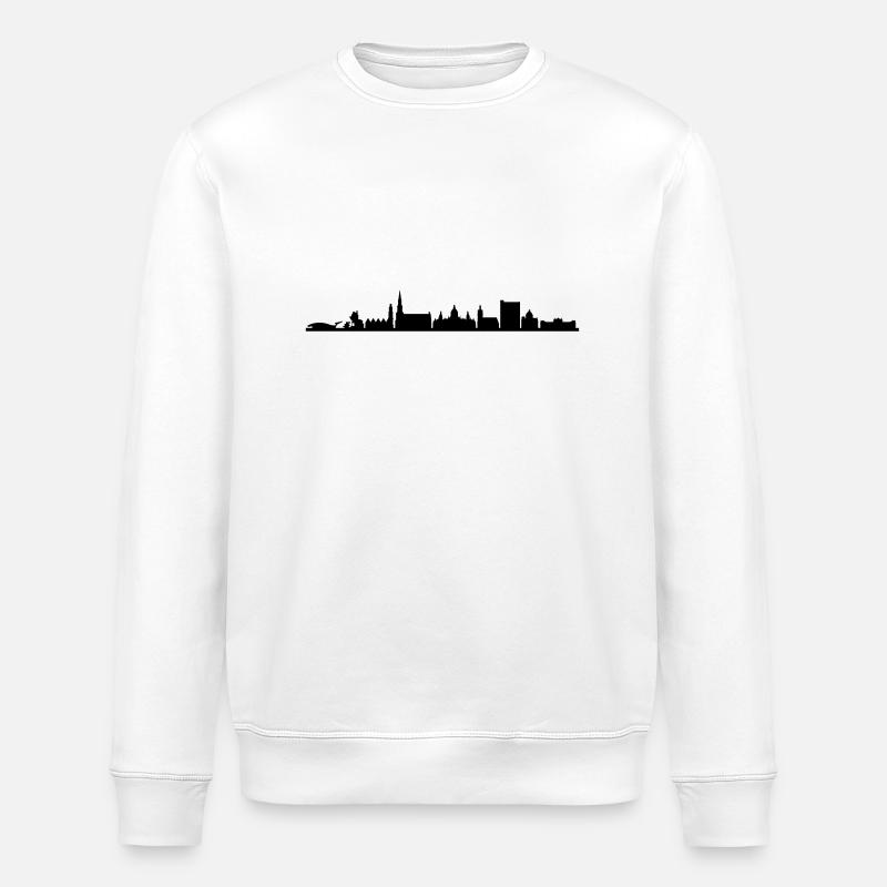 Skyline - Hannover - Stanley/Stella Unisex Bio-Sweatshirt ROLLER - Weiß