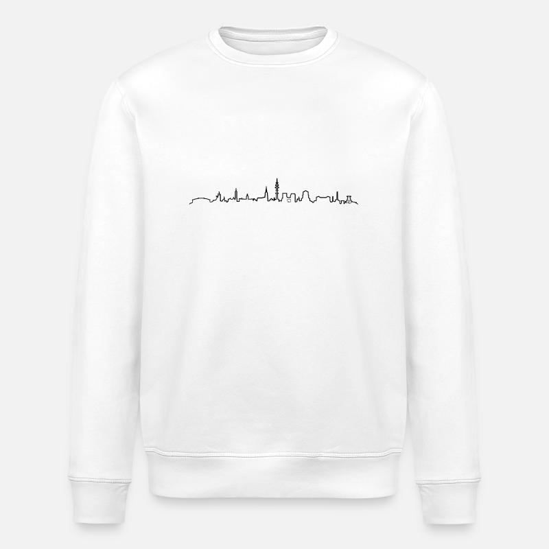 Skyline - Gelsenkirchen - Stanley/Stella Unisex Bio-Sweatshirt ROLLER - Weiß