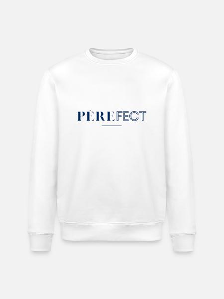 Fatherfect! Perfect Dad! - Stanley/Stella ROLLER Unisex Organic Sweatshirt - white