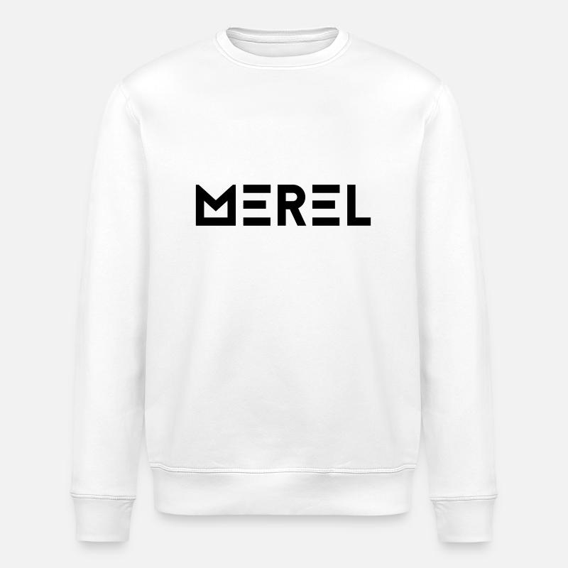 Prénom Merel - Sweat bio ROLLER Stanley/Stella Unisexe - blanc