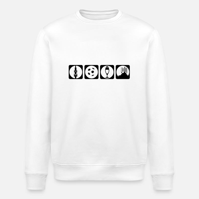 dortmund piktogramm - Stanley/Stella Unisex Bio-Sweatshirt ROLLER - Weiß
