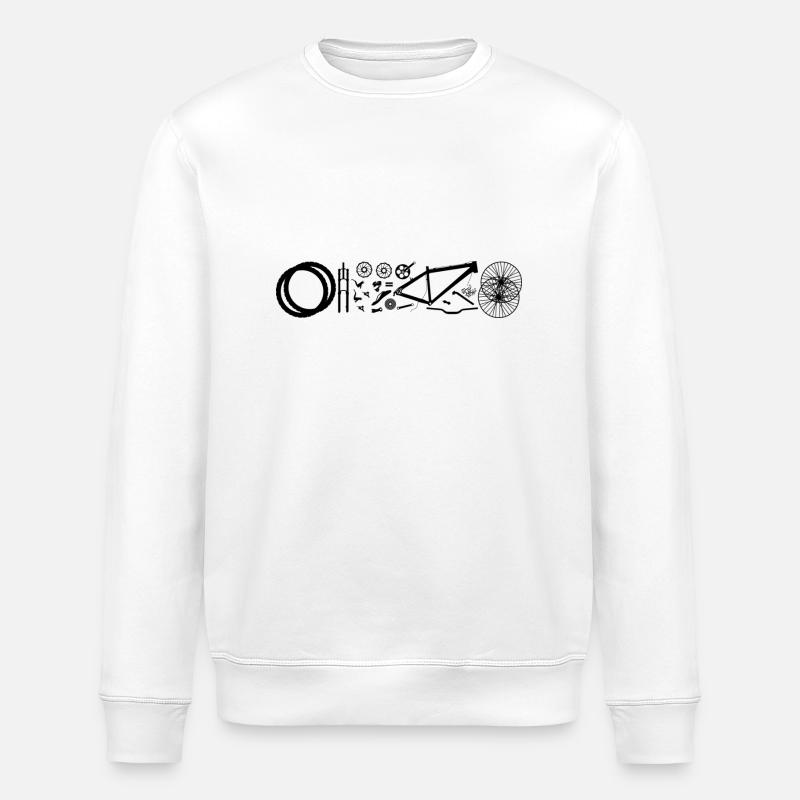 Cyclisme - Sweat bio ROLLER Stanley/Stella Unisexe - blanc