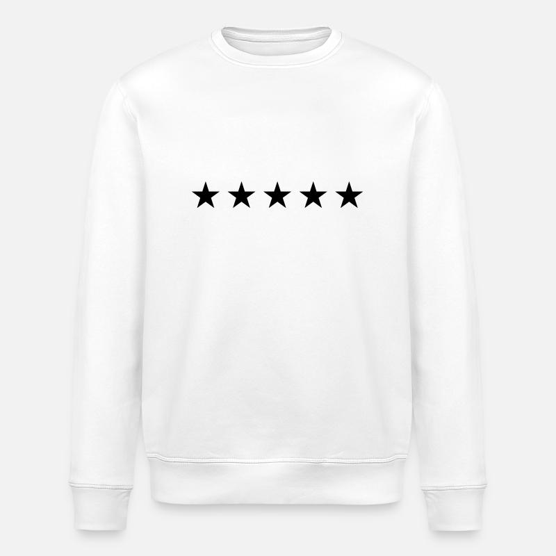 Cinq étoiles - Sweat bio ROLLER Stanley/Stella Unisexe - blanc