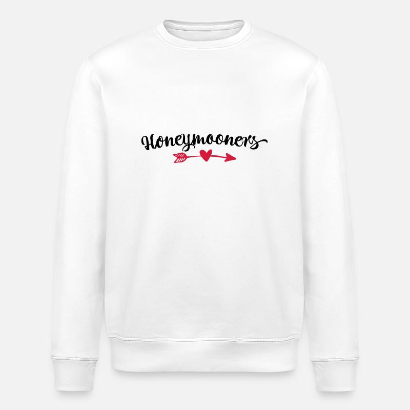 Hochzeit - Stanley/Stella Unisex Bio-Sweatshirt ROLLER - Weiß