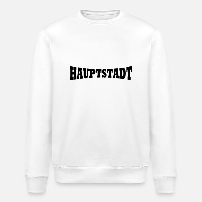 Hauptstadt Schriftzug - Stanley/Stella Unisex Bio-Sweatshirt ROLLER - Weiß