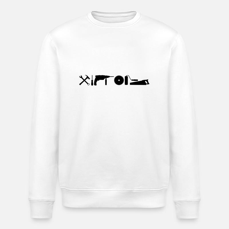 werkzeug_handwerker__f1 - Sweat bio ROLLER Stanley/Stella Unisexe - blanc