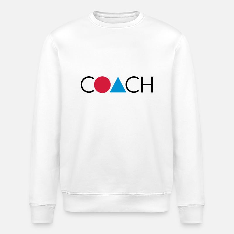 GEO COACH - Stanley/Stella Unisex Bio-Sweatshirt ROLLER - Weiß
