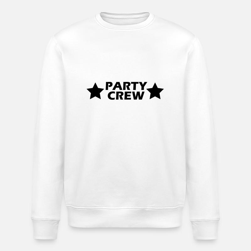 partycrew - Stanley/Stella Unisex Bio-Sweatshirt ROLLER - Weiß