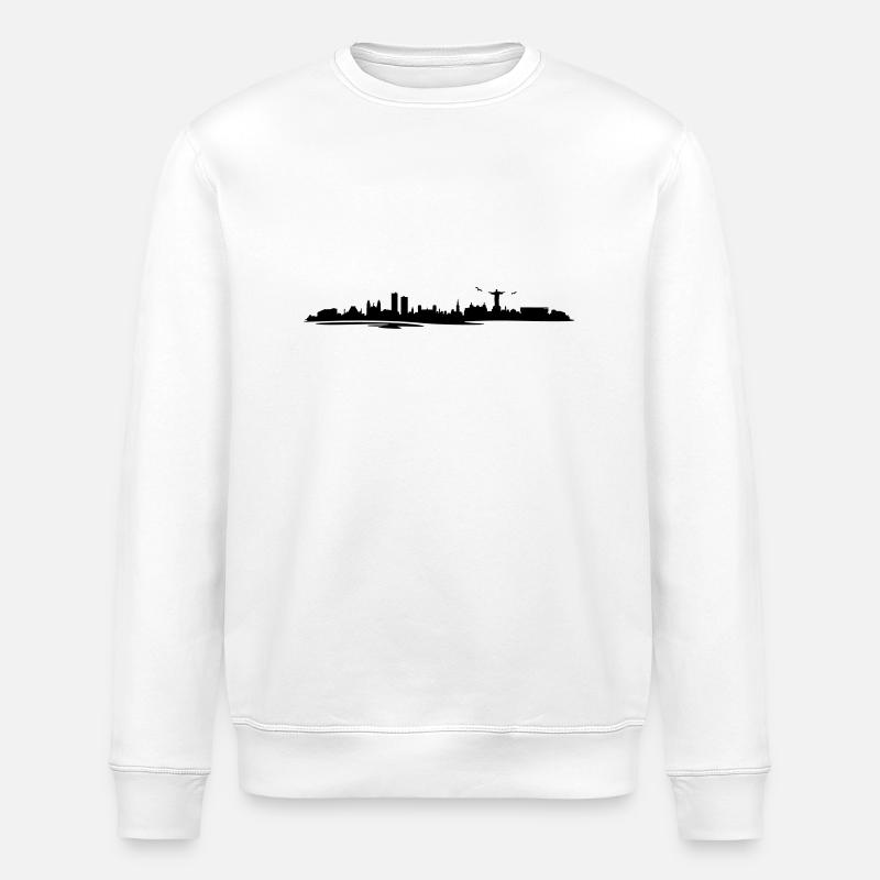 Skyline - Rio de Janeiro - Stanley/Stella Unisex Bio-Sweatshirt ROLLER - Weiß