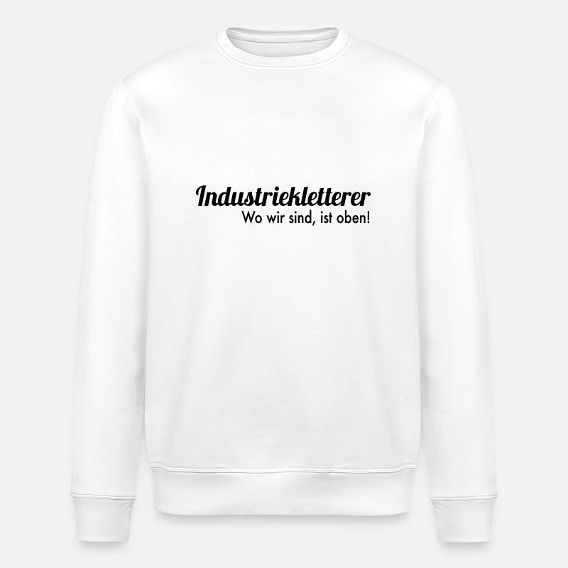 Industriekletterer - Stanley/Stella Unisex Bio-Sweatshirt ROLLER - Weiß