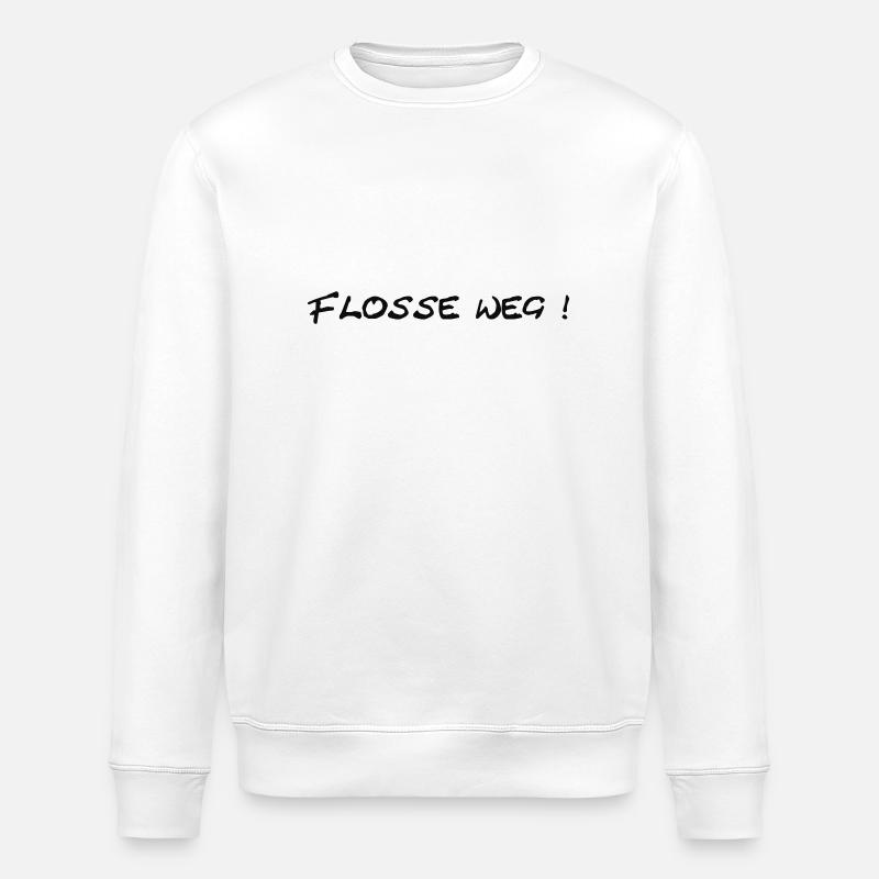 Flosse weg ! - Stanley/Stella Unisex Bio-Sweatshirt ROLLER - Weiß