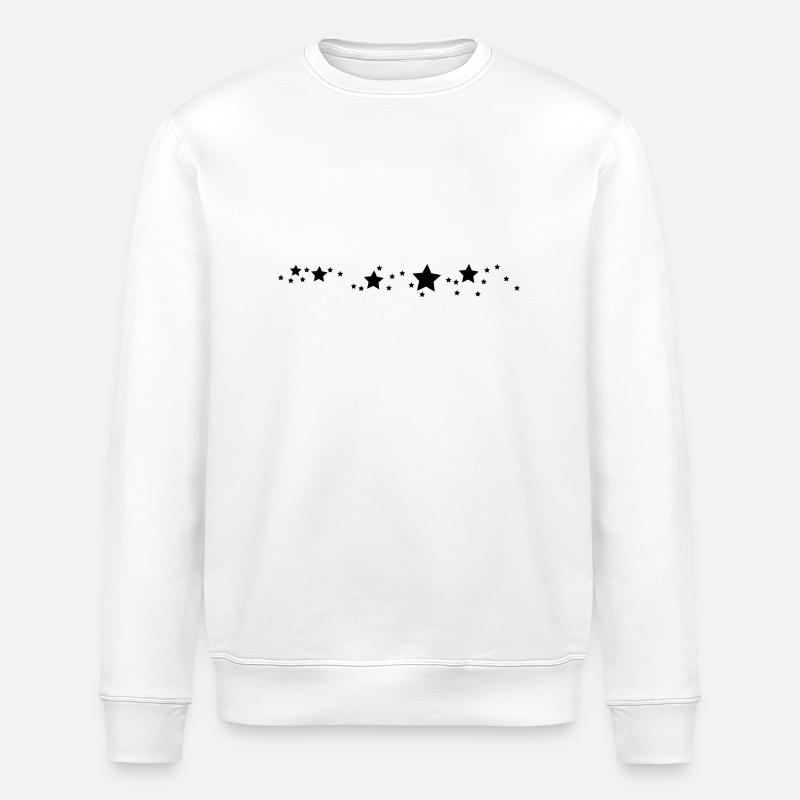 stars - Stanley/Stella ROLLER Unisex Organic Sweatshirt - white