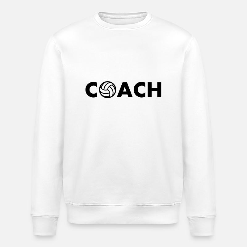 volleyball coach - Stanley/Stella Unisex Bio-Sweatshirt ROLLER - Weiß